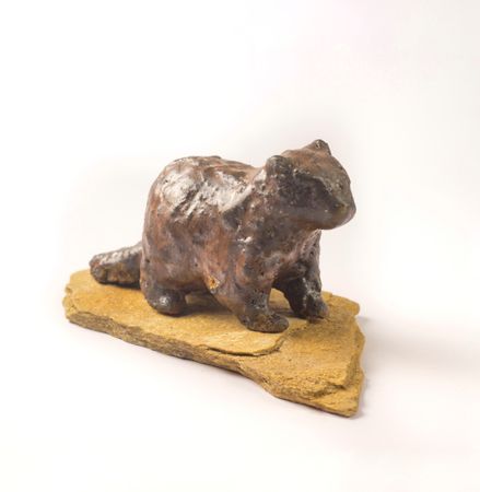 Анна Куняева (Скульптура - 
                  27 x 13 см) Marmota monax