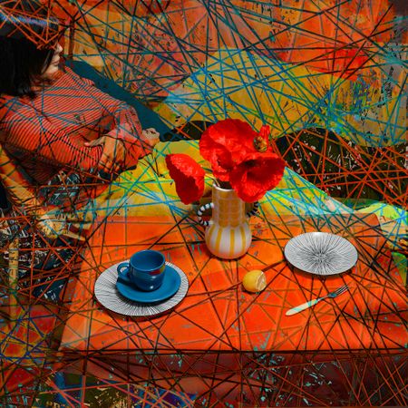 Виктория Забродина (Фотография - 
                  80 x 80 см) Радостный вечер