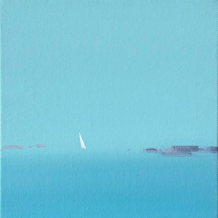 Александра Савина (Картина, живопись - 
                  25 x 25 см) Парус