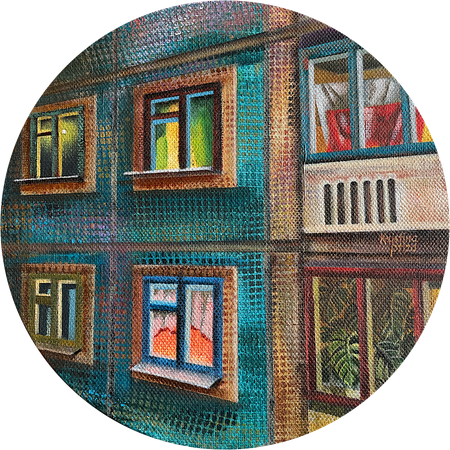 Kristina Ptiza (Картина, живопись - 
                  20 x 20 см) 504