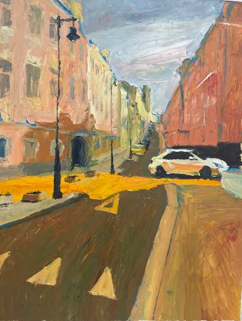 Валентин Шунков (Картина, живопись - 
                  70 x 90 см) Нижний Кисельный переулок