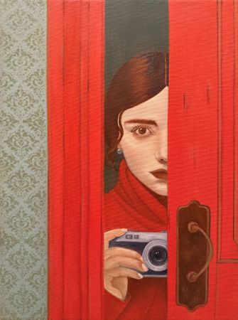 Нина Григель (Картина, живопись - 
                  30 x 40 см) Вуайеризм как искусство