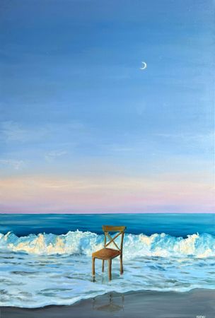 Ксения Карих (Картина, живопись - 
                  60 x 90 см) Place for reflection