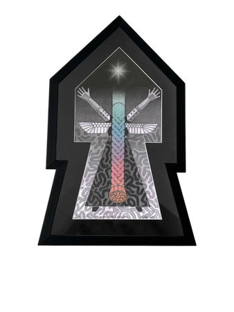 Никита Романов (Erendaj) (Авторская графика - 
                  29.7 x 48.7 см) Сквозь хаос — к звездам