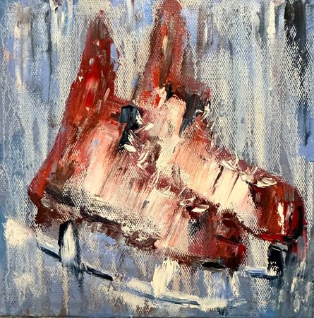 Белла Новинькова (Картина, живопись - 
                  20 x 20 см) Зимние радости