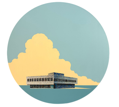 Оля Кройтор (Картина, живопись - 
                  100 x 100 см) Ситуация 65