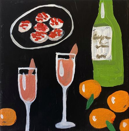 Анастасия Трапезникова (Картина, живопись - 
                  15 x 15 см) Holiday mood