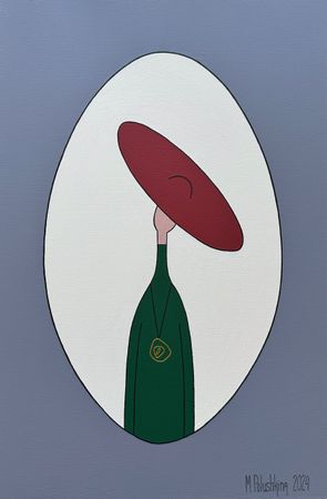 Мария Полушкина (Картина, живопись - 
                  40 x 60 см) Красная шляпа