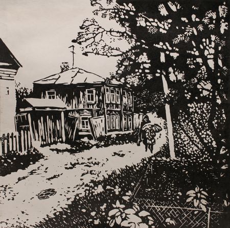 Ильнар Ахунгариев (Графика цифровая (принты) - 
                  20 x 20 см) Старая Уфа