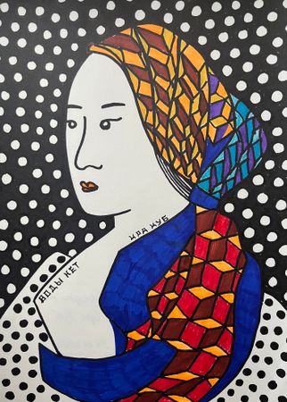 Ира Куб (Авторская графика - 
                  21 x 30 см) Воды нет