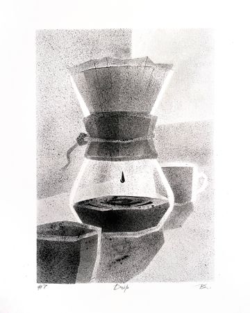 Дарья Краплак (Авторская графика - 
                  21 x 29 см) Drip