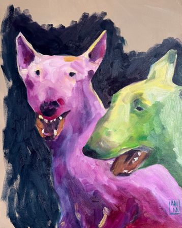 Анна Рудько (Авторская графика - 
                  40 x 50 см) Не бойся, это сон