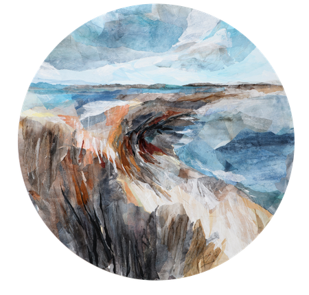 Алена Черных (Картина, живопись - 
                  100 x 100 см) ПОЛАЯ ВОДА