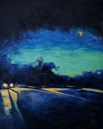 Александр Буданов (Авторская графика - 
                  40 x 50 см) Дорога 5