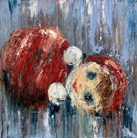 Белла Новинькова (Картина, живопись - 
                  40 x 40 см) Неваляшка