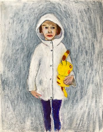 Алексей Яковлев (Авторская графика - 
                  28 x 35.5 см) Девочка и Пикачу
