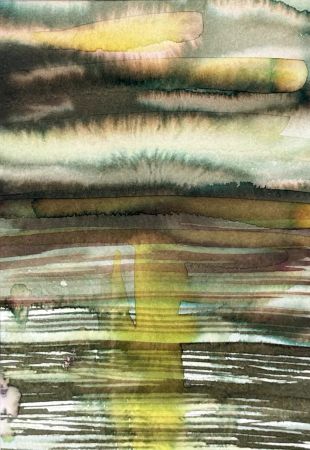 Анастасия Попова (Авторская графика - 
                  30 x 40 см) Вечернее I