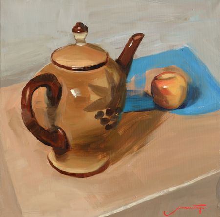 Никита Максимчук (Картина, живопись - 
                  40 x 40 см) Разговор