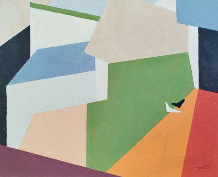 Рауф Туктаров (Картина, живопись - 
                  61 x 50 см) Композиция с птицами