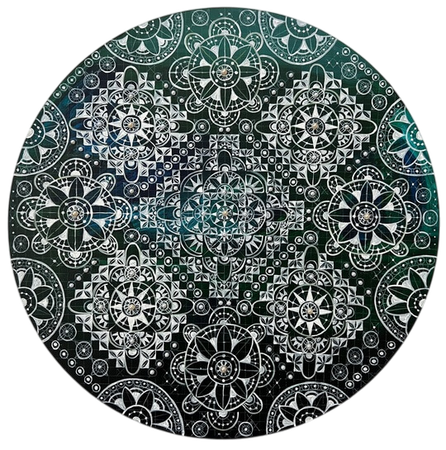 Лена Запрудских (Картина, живопись - 
                  60 x 60 см) Крестецкая строчка 2.0