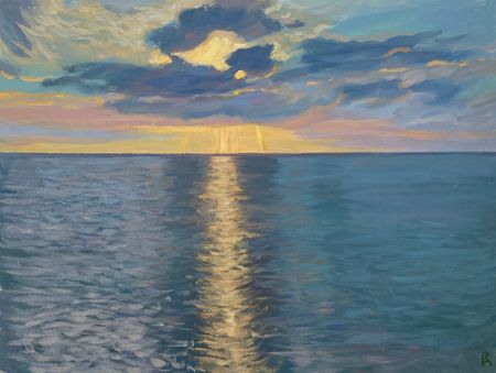 Алексей Кротов (Авторская графика - 
                  40 x 30 см) Балтийское море