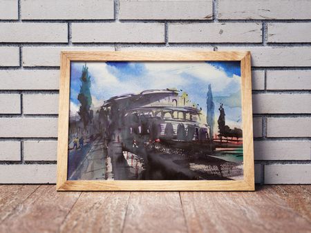 Дарья Парий (Авторская графика - 
                  36 x 26 см) Рим