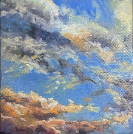 Юлия Главатских (Картина, живопись - 
                  30 x 30 см) Золотой час V