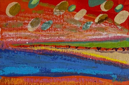 Нисо Атаханова (Авторская графика - 
                  28 x 23 см) Радуга