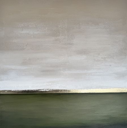 Валентина Егорова (Картина, живопись - 
                  100 x 100 см) В поле тихо