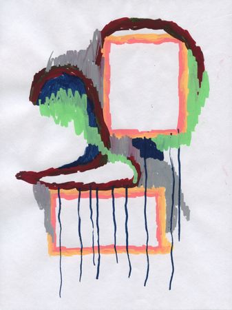 Дмитрий Кавка (Авторская графика - 
                  20.5 x 26.5 см) Человек