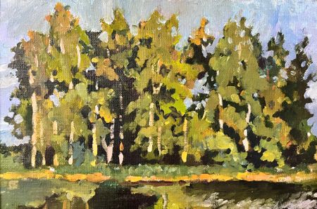 Борис Тарасов (Картина, живопись - 
                  30 x 20 см) Закат
