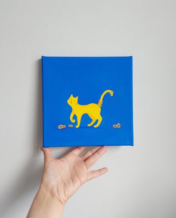 Оливия Лем (Картина, живопись - 
                  20 x 20 см) Фабио с сушками