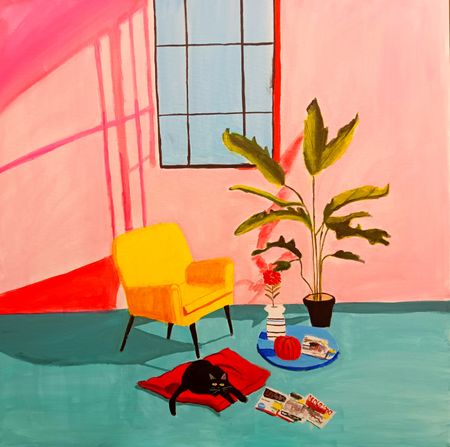 Ольга Чужакова (Картина, живопись - 
                  60 x 60 см) Домашний уют