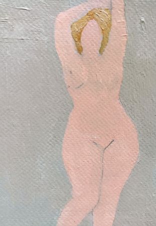 Дарья Петухова (Авторская графика - 
                  10.5 x 14.8 см) Натурщица. Розовая серия