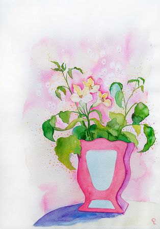 Оливия Лем (Авторская графика - 
                  35 x 50 см) Дом