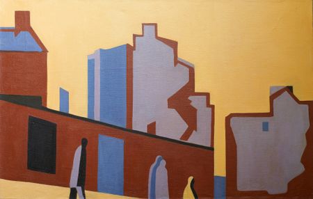 Катерина Пэпушой (Картина, живопись - 
                  110 x 70 см) Поутру