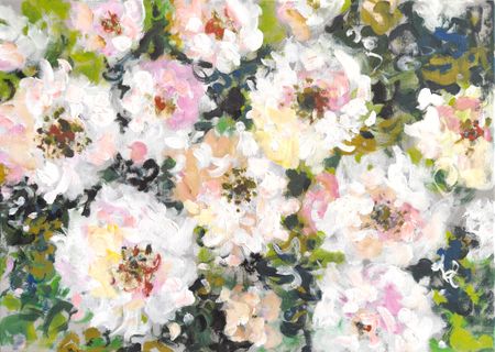 Анна Ганина (Картина, живопись - 
                  70 x 50 см) Petals of the roses