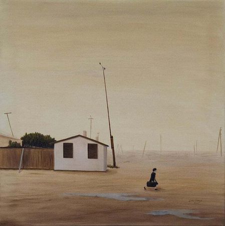 Лана Берг (Картина, живопись - 
                  50 x 50 см) До свидания