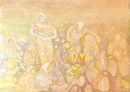 Ольга Аксенова (Картина, живопись - 
                  120 x 100 см) Озерные. Из проекта племя Уранди