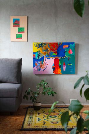 Олег Агафонов (Картина, живопись - 
                  80 x 60 см) ТриО порталов