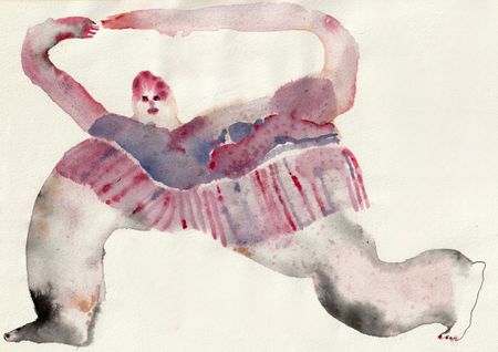 Софа Ба (Авторская графика - 
                  29.7 x 21 см) Йога