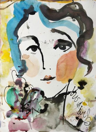 Людмила Кылыч (Авторская графика - 
                  40 x 60 см) Весна