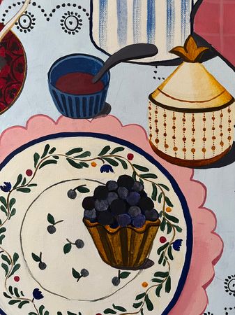 Анна Холоша (Картина, живопись - 
                  40 x 50 см) Завтрак
