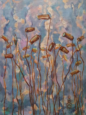 Александр Буданов (Картина, живопись - 
                  60 x 80 см) Кукушкин лен