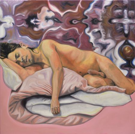 Антон Пашуткин (Картина, живопись - 
                  100 x 100 см) Демидрол