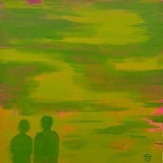 Анна Коноплева (Картина, живопись - 
                  60 x 60 см) Сложность движения быстрее скорости света