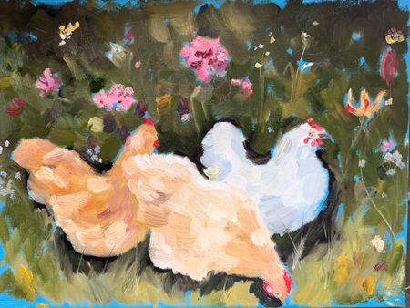 Анна Рудько (Картина, живопись - 
                  40 x 30 см) Полдень в цветах