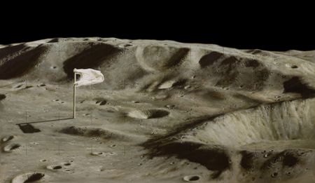 Виктор Пономаренко (Картина, живопись - 
                  120 x 70 см) Jettison. Moonscape №2
