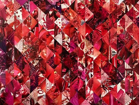 Ольга Андриевская (Коллаж / ассамбляж - 
                  70 x 50 см) Red