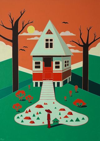 Екатерина Николаева (Картина, живопись - 
                  50 x 70 см) Отголосок